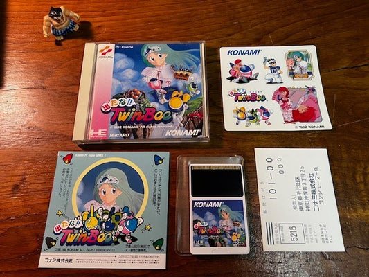 PC Engine TwinBee CIB Complete in Box w/ Stickers Inlay Excellent Konami