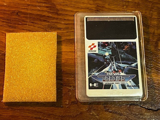 NEC PC Engine KONAMI Gradius HuCard Japan w/Box Instructions Reg Card