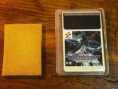 NEC PC Engine KONAMI Gradius HuCard Japan w/Box Instructions Reg Card