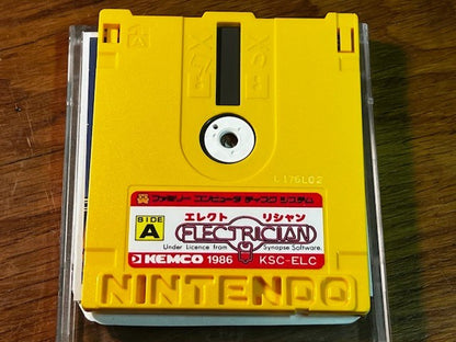 ELECTRICIAN - FAMICOM DISK SYSTEM - KEMCO - TESTED