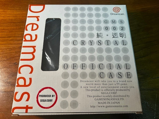 DREAMCAST OFFICIAL CRYSTAL CASE - GMS 002 - NEW / UNUSED - RARE