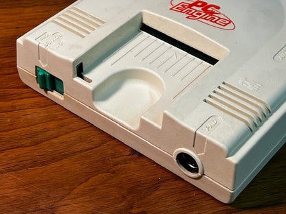 NEC PC Engine White Console System Only, Orange Back Cover, Tested & Working