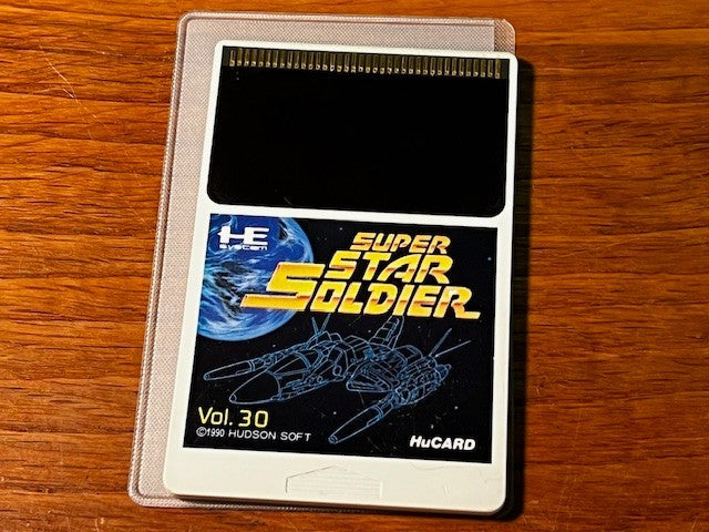 SUPER STAR SOLDIER – PC ENGINE – HUDSON – LOOSE HuCARD w/ SLEEVE – VERY GOOD