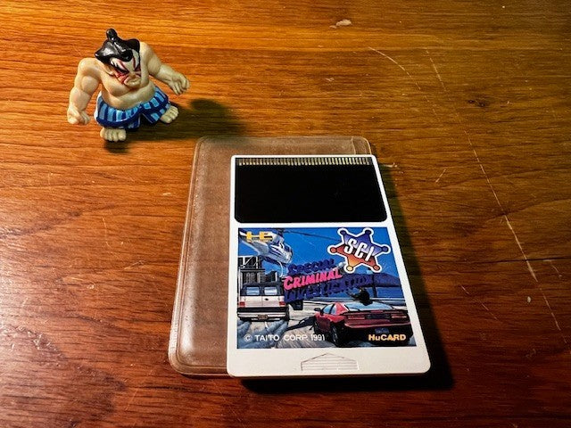 S.C.I. Special Criminal Investigation PC Engine HuCard Tested Taito Japan