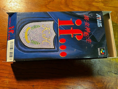 Shin Megami Tensei if... – Super Famicom – Atlus – CIB – Excellent
