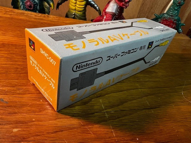 SUPER FAMICOM MONO AV CABLE SHVC-007 -BOXED - TESTED