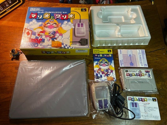 Mario & Wario Mouse Set – Super Famicom – CIB – Nintendo