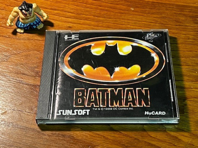 Batman PC Engine HuCard Sunsoft Japan Complete Case Manual Tested