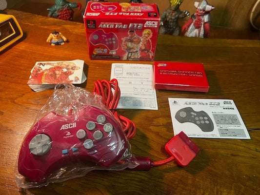 ASCII PAD FT2 Capcom Version PS2 Fighting Controller CIB Tested Japan