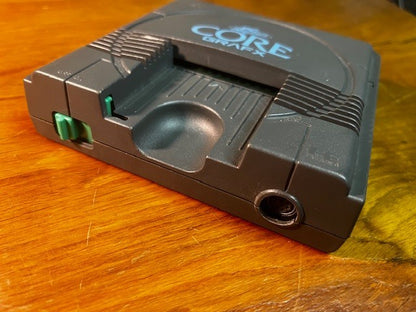 PC ENGINE CORE GRAFX  - THUNDER BLADE - BACKPLATE - MANUAL - CABLES & CONTROLLER