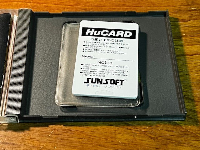Batman PC Engine HuCard Sunsoft Japan Complete Case Manual Tested