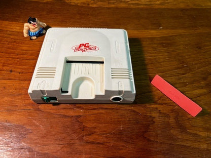 NEC PC Engine White Console System Only, Orange Back Cover, Tested & Working