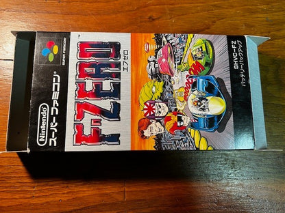 F-ZERO - SUPER FAMICOM - NINTENDO - CIB + ORIGINAL RECEIPT - EXCELLENT