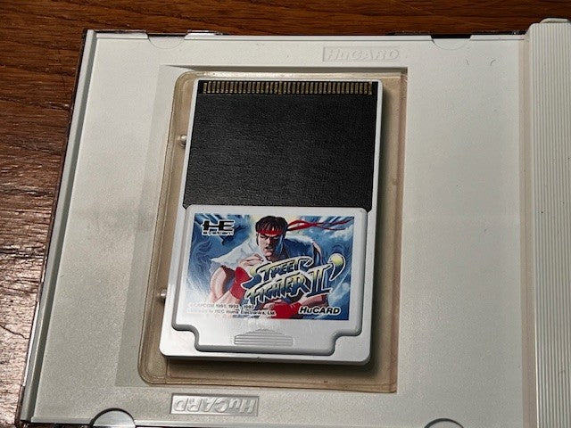 Street fighter II dash 2 II'  ' pc engine  NEC hu card hucard game Japan tested