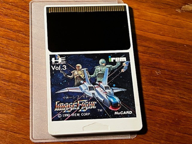 IMAGE FIGHT – PC ENGINE – IREM – LOOSE HuCARD w/ SLEEVE – VERY GOOD