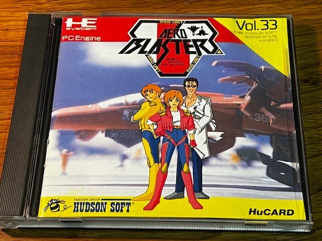AERO BLASTERS - PC ENGINE - HUDSON SOFT - EXCELLENT