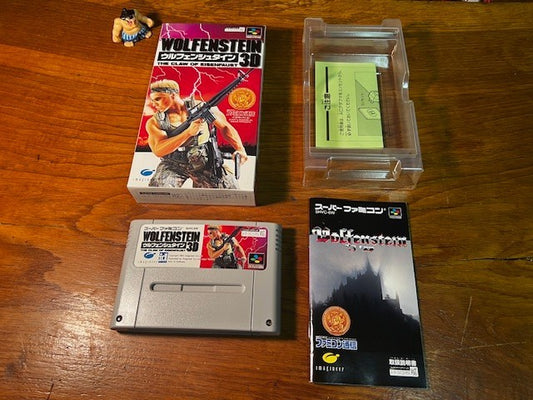 Super Famicom Wolfenstein 3D The Claw of Eisenfaust CIB Excellent Condition