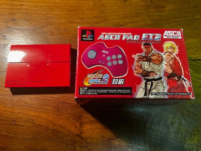 ASCII PAD FT2 Capcom Version PS2 Fighting Controller CIB Tested Japan
