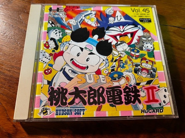 Super Momotarou Dentetsu II – PC Engine HuCard – Hudson Soft – CIB – Excellent