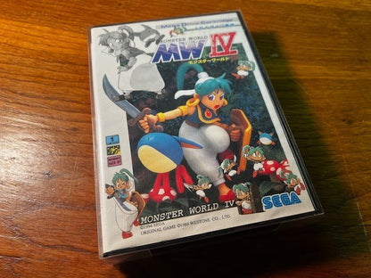MONSTER WORLD IV – MEGA DRIVE – CIB – PROTECTIVE COVER – EXCELLENT