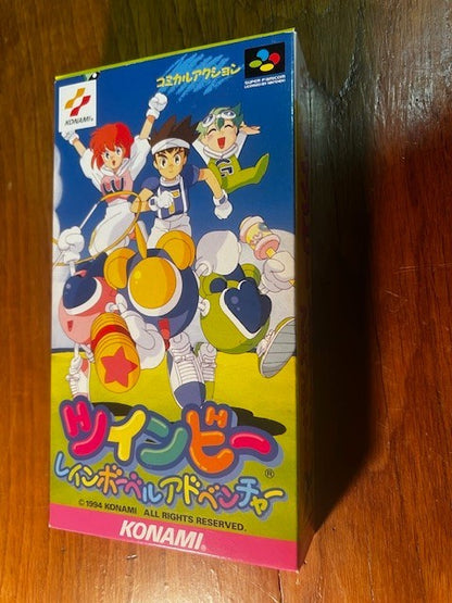 TWIN BEE RAINBOW BELL ADVENTURE - SUPER FAMICOM - KONAMI - 100% CIB - EXCELLENT