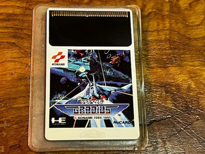 NEC PC Engine KONAMI Gradius HuCard Japan w/Box Instructions Reg Card
