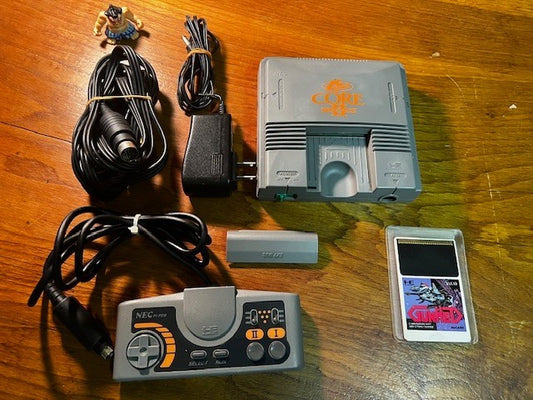 NEC PC Engine CoreGrafx II Console Bundle – Gunhed HuCard – Excellent