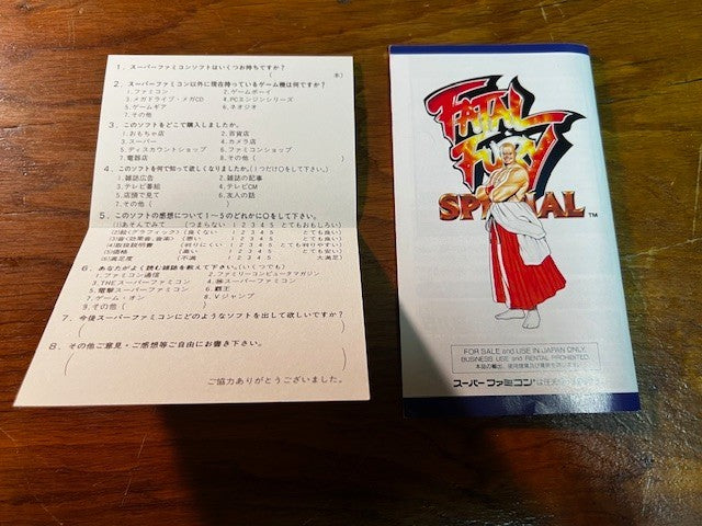 Fatal Fury Special – Super Famicom – CIB – Takara