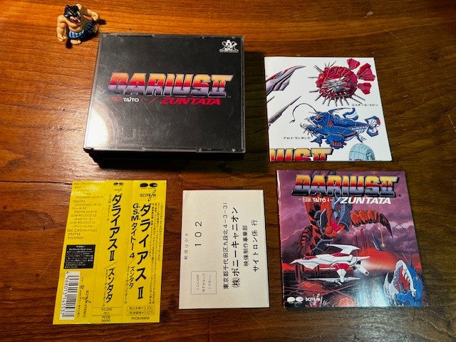 Darius II Zuntata OST CD CIB Complete In Box Taito Scitron Japan w/ Obi