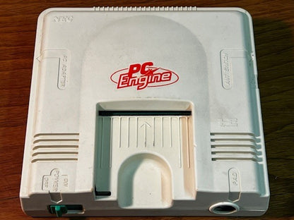NEC PC Engine White Console System Only, Orange Back Cover, Tested & Working