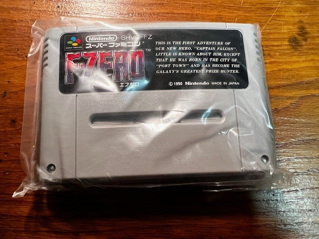 F-ZERO - SUPER FAMICOM - NINTENDO - CIB + ORIGINAL RECEIPT - EXCELLENT