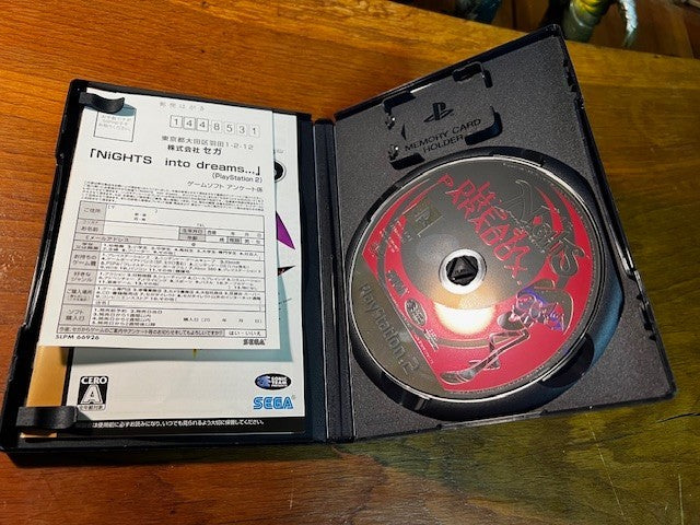 NiGHTS into Dreams PS2 Complete CIB w/ Disc, Case, Manual & Reg Card – VG
