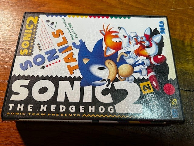 Sonic the Hedgehog 2 – Mega Drive – Sega – CIB – Excellent – UV Protective Cover