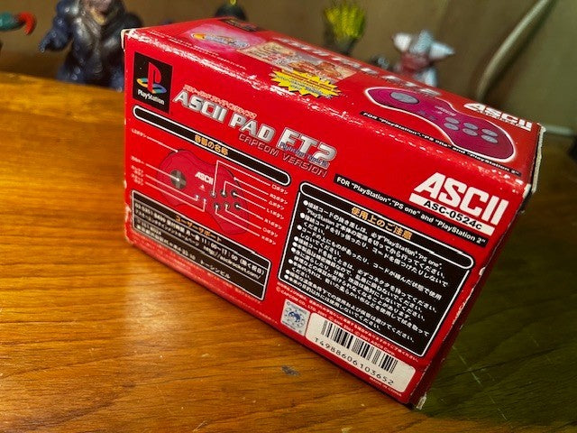 ASCII PAD FT2 Capcom Version PS2 Fighting Controller CIB Tested Japan