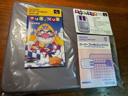 Mario & Wario Mouse Set – Super Famicom – CIB – Nintendo