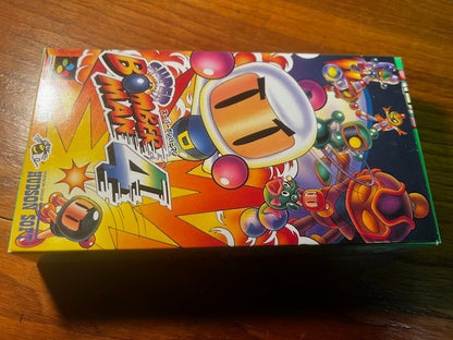SUPER BOMBER MAN 4 - SUPER FAMICOM - HUDSON - 100% CIB - 10/10