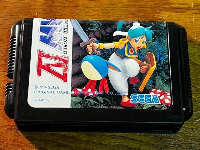 MONSTER WORLD IV – MEGA DRIVE – CIB – PROTECTIVE COVER – EXCELLENT