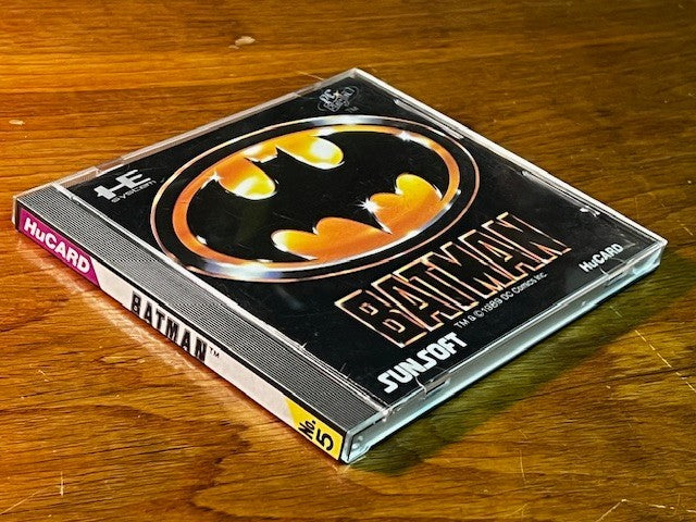 Batman PC Engine HuCard Sunsoft Japan Complete Case Manual Tested