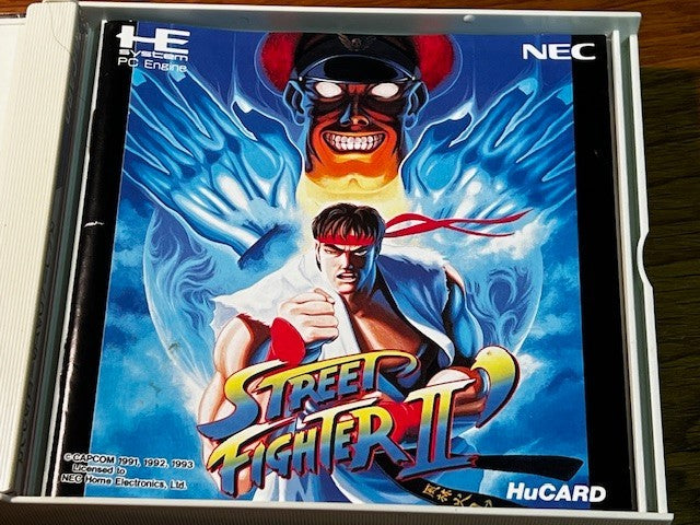 Street fighter II dash 2 II'  ' pc engine  NEC hu card hucard game Japan tested