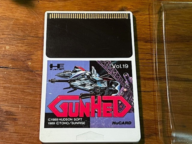 Gunhed – PC Engine HuCard – Hudson Soft – Tested