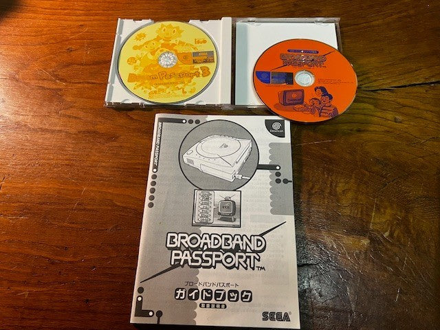 DREAMCAST BROADBAND ADAPTER - HIT-0401 - CIB - DREAM PASSPORT 3 & 1 - EXCELLENT