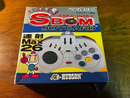 Hudson SBom Joycard Sega Saturn Bomberman Controller HC-735 CIB Tested Japan