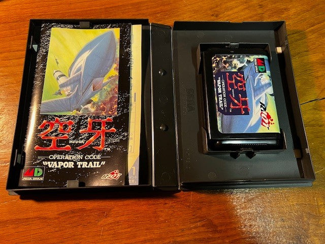 Vapor Trail / Kūga (Operation Code “Vapor Trail”) — Sega Mega Drive Japan CIB
