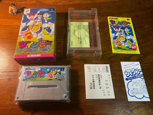 TWIN BEE RAINBOW BELL ADVENTURE - SUPER FAMICOM - KONAMI - 100% CIB - EXCELLENT