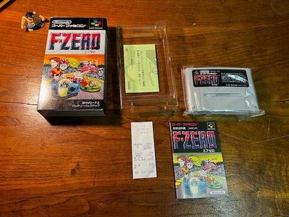 F-ZERO - SUPER FAMICOM - NINTENDO - CIB + ORIGINAL RECEIPT - EXCELLENT