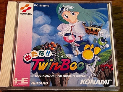 PC Engine TwinBee CIB Complete in Box w/ Stickers Inlay Excellent Konami