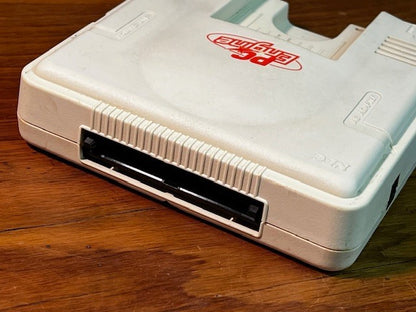 NEC PC Engine White Console System Only, Orange Back Cover, Tested & Working