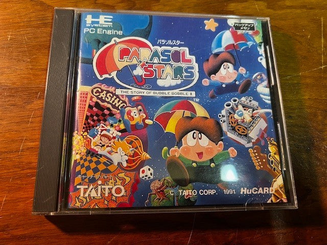 PARASOL STARS – PC ENGINE – TAITO – VERY GOOD