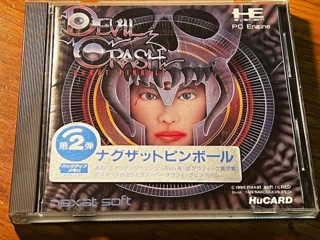 DEVIL CRASH - PC ENGINE - NAXAT SOFT - CIB - VERY GOOD