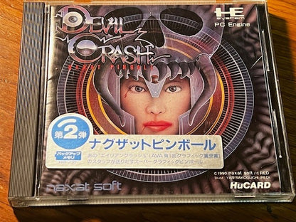 DEVIL CRASH - PC ENGINE - NAXAT SOFT - CIB - VERY GOOD